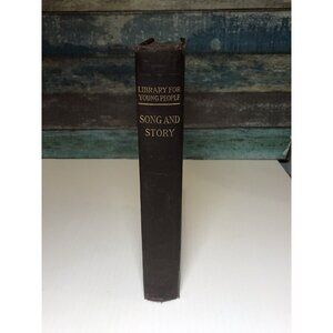 Song and Story Book Library For Young People Rare Antique